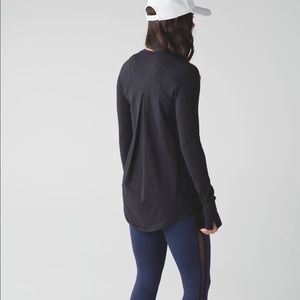 Lululemon Tuck and Flow Long Sleeve Black